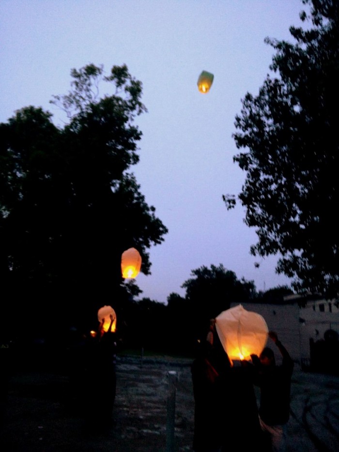 sky lanterns
